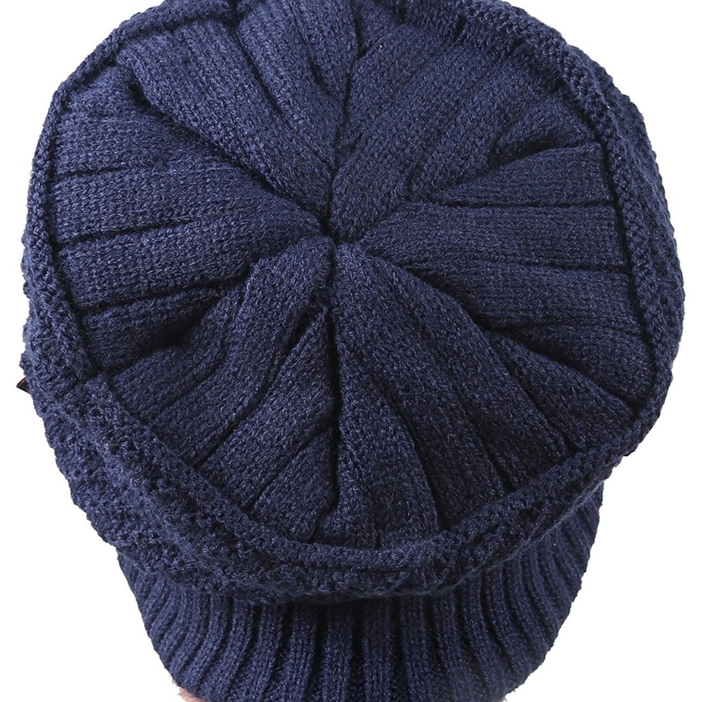Winter Knitting Skull Cap Wool Slouchy Beanie Hat - Picture 3 of 5